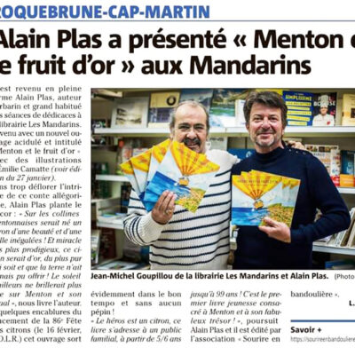 Article Menton Et Le Fruit D'or, Roquebrune Cap Martin
