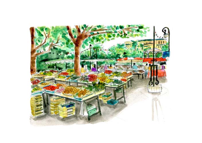 Marché Beaulieu sur mer 2