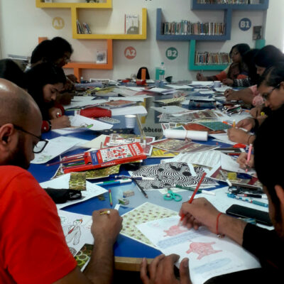 Atelier Illustration Travail D'élève, Alliance Française, Bengalore, Inde