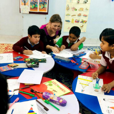 Atelier Illustration Travail D'élève, Alliance Française Calcutta, Inde