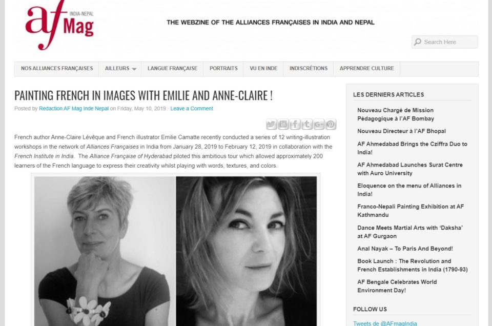 Painting french in images with Emilie and Anne-Claire !
