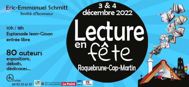 Salon du livre « Lecture en fête » à Roquebrune-Cap-Martin